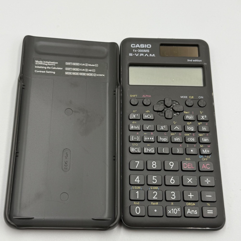 Casio fx-300MS Scientific Calculator OS Black Dark Academia Student Tech